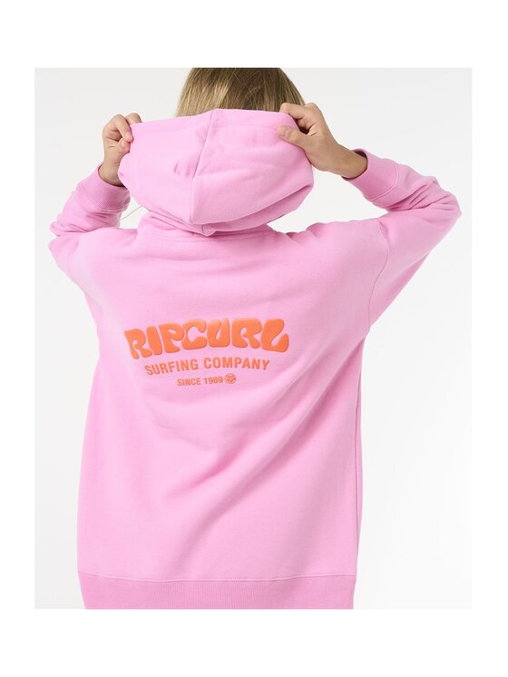 Rip Curl Rip Curl Bluza Surf Puff Hood-Girl Różowy Relaxed Fit