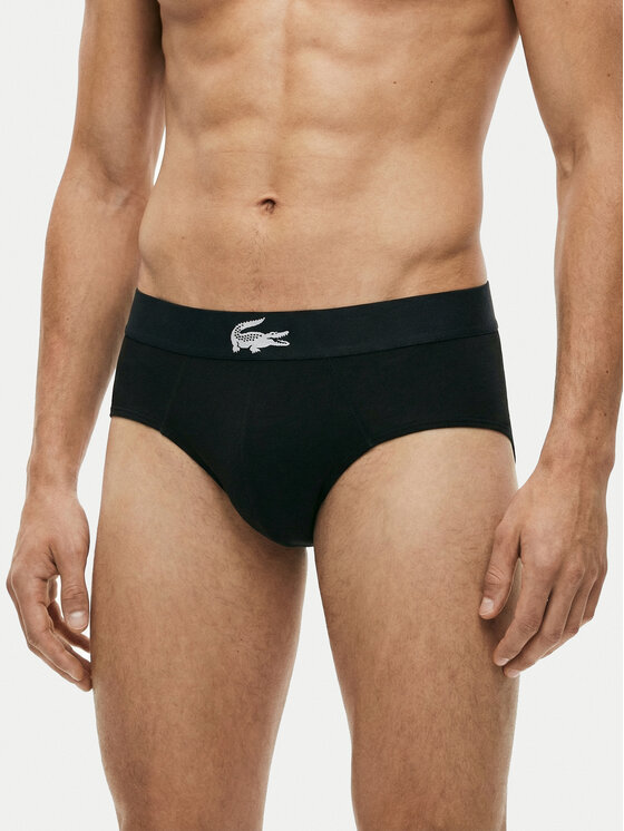 Lacoste Lacoste Souprava slipů 8H7761 Černá