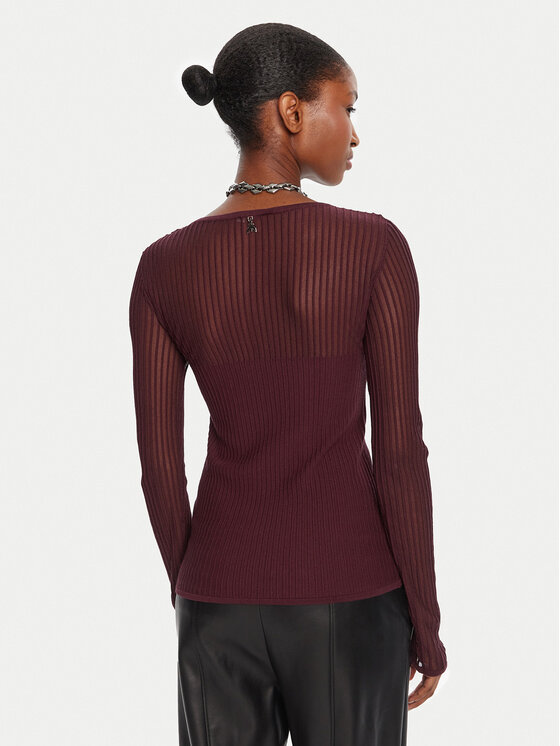 Patrizia Pepe Patrizia Pepe Džemper 8K0305/K143-M536 Tamnocrvena Regular Fit