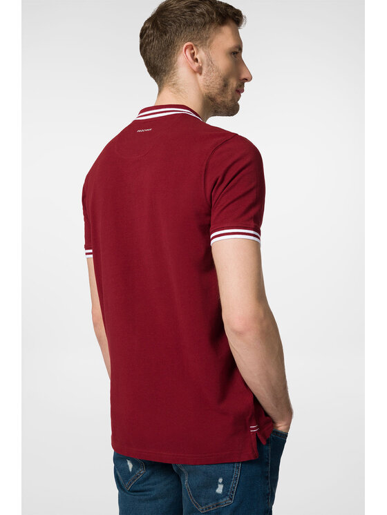 Próchnik Próchnik Polo PM 2 PO073123000007 Bordowy Slim Fit