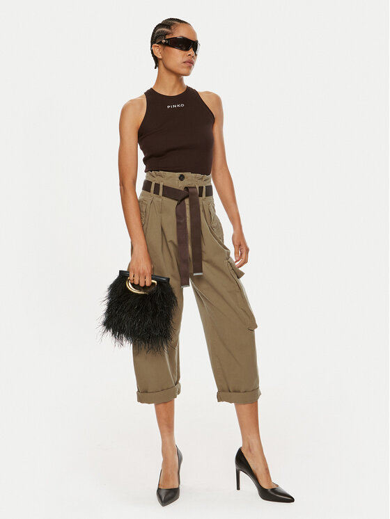 PINKO Pinko Cargo püksid Ronfare 101840 A21C Khakivärviline Regular Fit