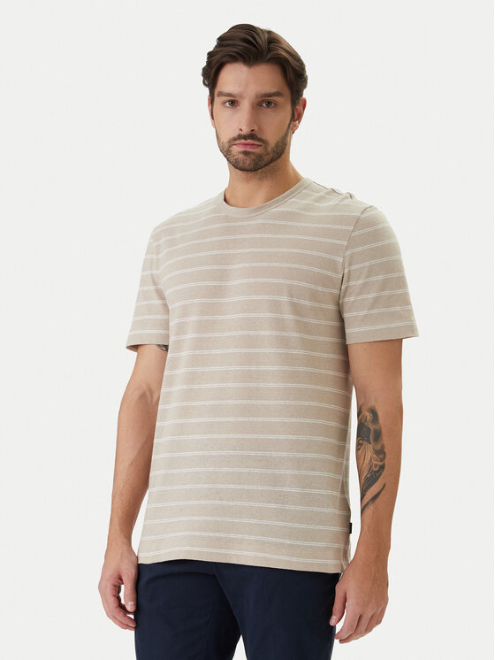 BOSS Tricou H-Taut 235 50559166 Bej Regular Fit