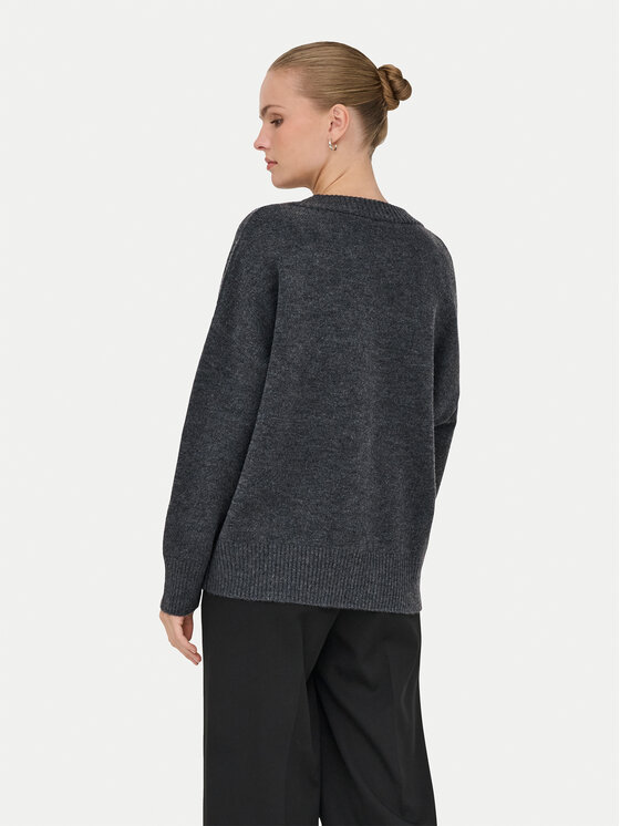 ONLY ONLY Sveter Mari 15360940 Sivá Loose Fit