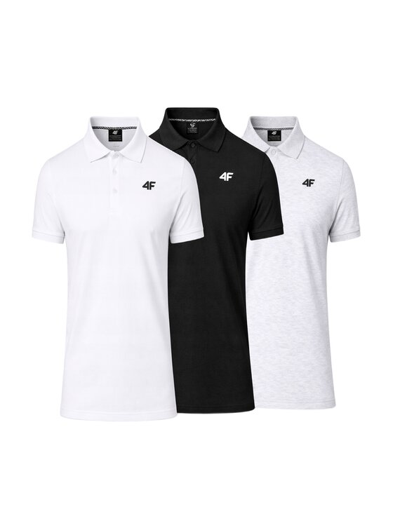 4F 4F T-Shirt Z-0771-3-A Biały Regular Fit