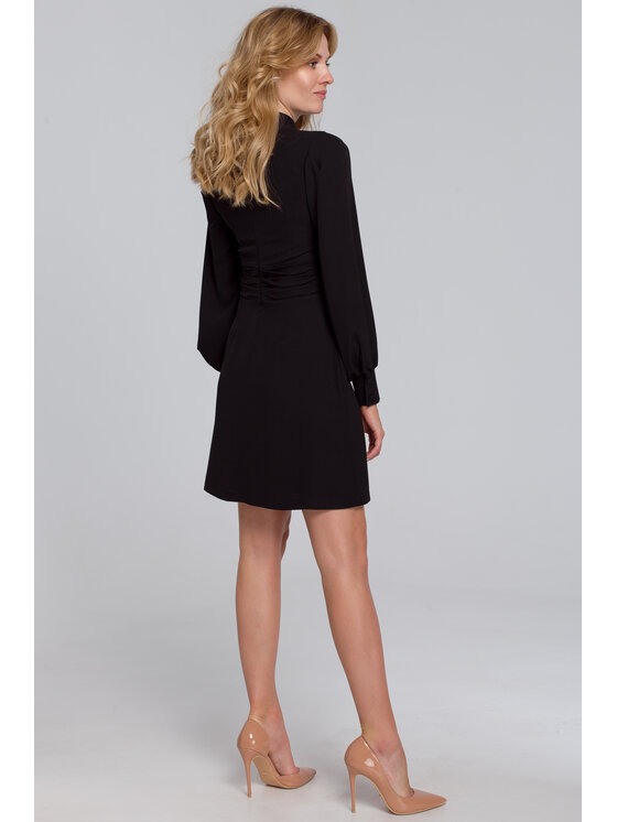 Makover Makover Večerní šaty K078 Černá Regular Fit