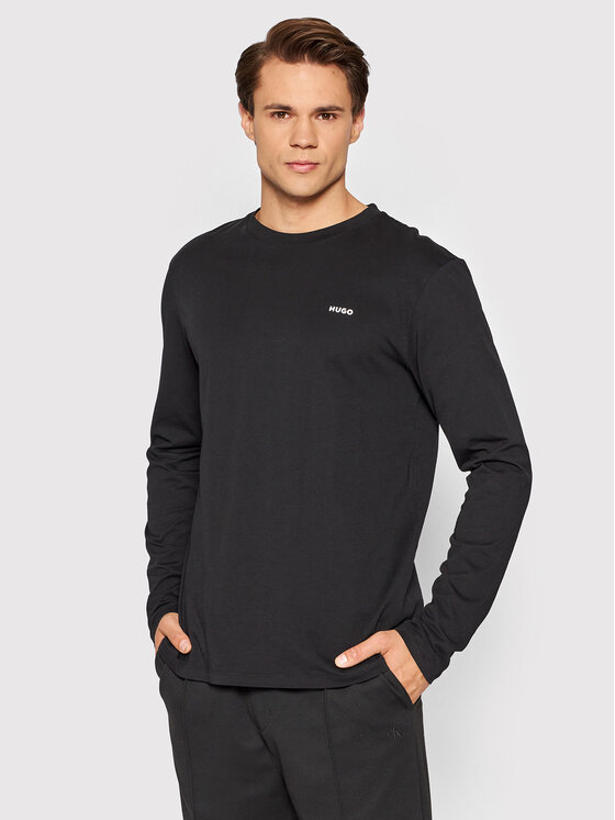 Hugo S dlhými rukávmi Derol222 50466159 Čierna Regular Fit