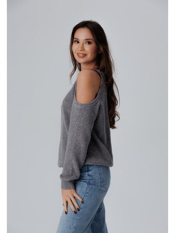 LAURELLA LAURELLA Svetr 6TU026 Šedá Regular Fit