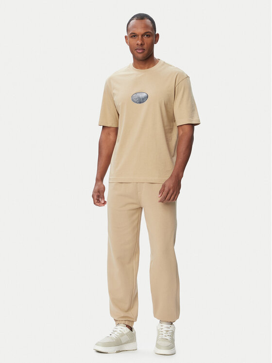HUGO HUGO Majica Nadero 50566032 Bež Regular Fit