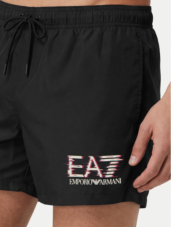 EA7 Emporio Armani EA7 Emporio Armani Pantaloni scurți pentru înot 7M001678 AF21069 UC001 Negru Regular Fit