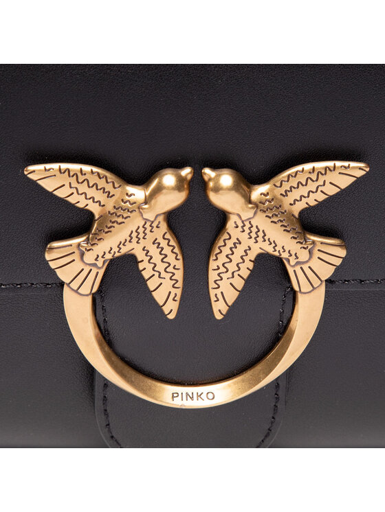 PINKO Pinko Soma Love Shoulder Bag Simply PE 21 PLTT 1P221W Y6XT Melns