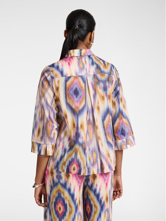 Elena Mirò Elena Mirò Camicia 5040P000367N001 Viola Boxy Fit