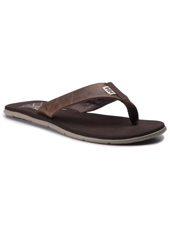 Helly Hansen Męskie Japonki, rozmiar 41, Brązowe, Seasand Leather Sandal 11495 713