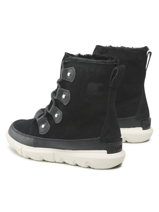 Sorel Sorel Μπότες Χιονιού Explorel II Joan Faux Fur Wp NC4462-010 Μαύρο