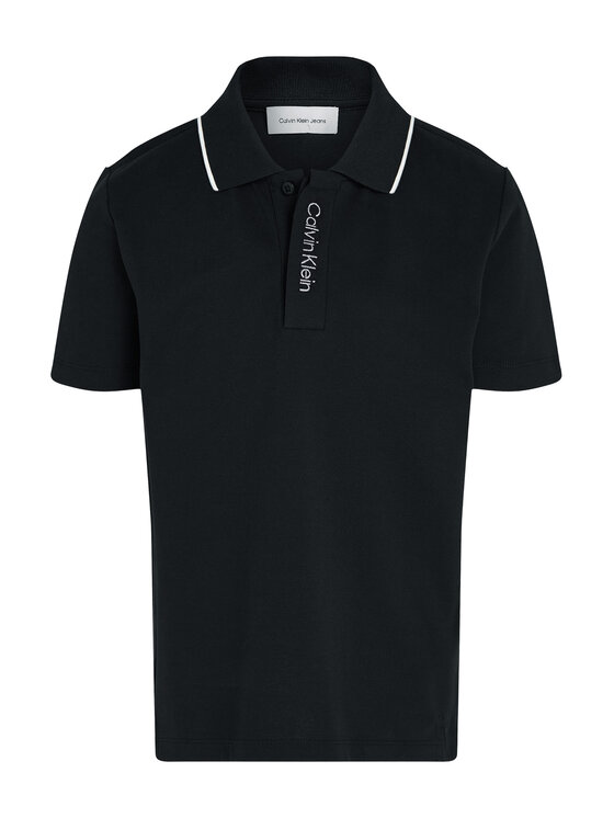 Calvin Klein Jeans Calvin Klein Jeans Polokošile Embro Logo IB0IB02370 Černá Regular Fit