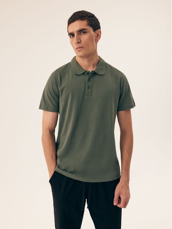 Henderson Henderson Polokošile 43025 Khaki Regular Fit
