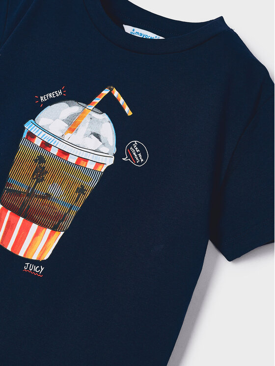 Mayoral Mayoral T-krekls 3014 Tumši zils Regular Fit