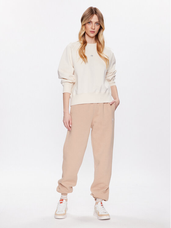 New Balance New Balance Суитшърт WT31500 Екрю Oversize