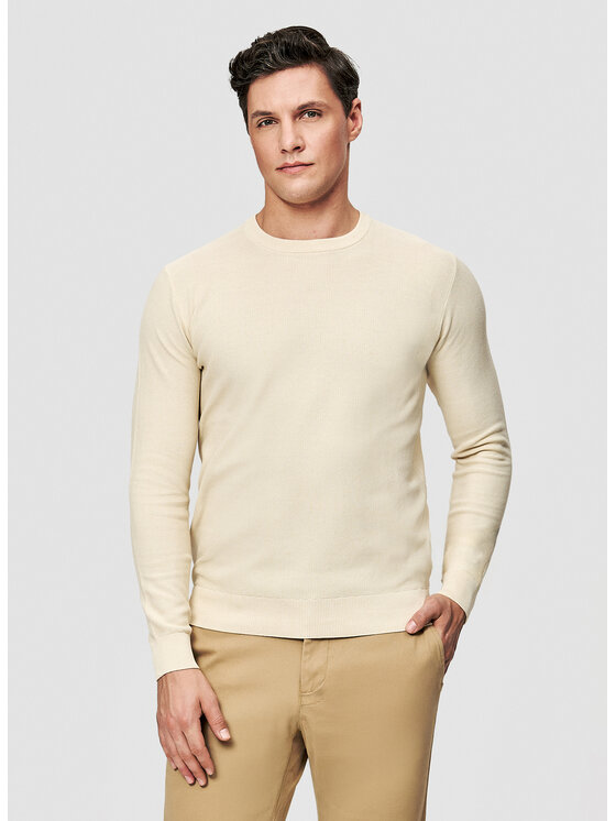 Pako Lorente Pako Lorente Sweter P26SF-2X-001 Beżowy Classic Fit