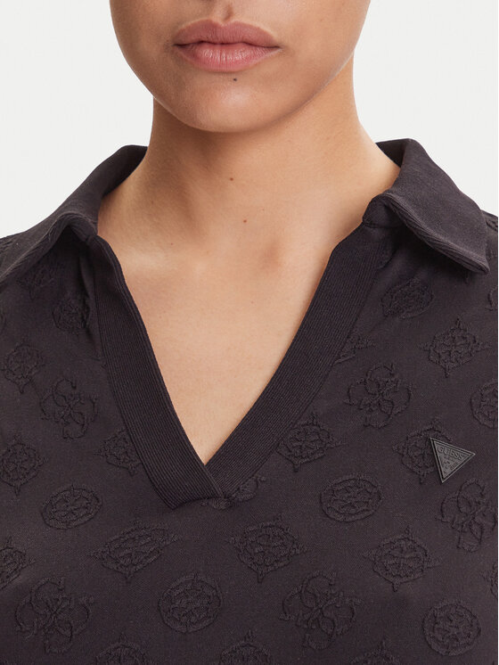 Guess Guess Vsakodnevna obleka V5YK05 Z3OA0 Črna Regular Fit