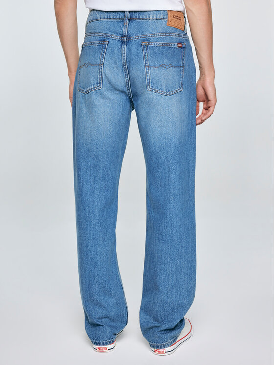 BIG STAR BIG STAR Jeansy ZACK Niebieski Loose Fit