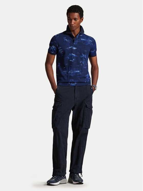 Polo Ralph Lauren Polo Ralph Lauren Polo 710P04012001 Granatowy Custom Slim Fit