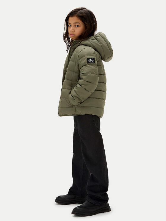 Calvin Klein Jeans Calvin Klein Jeans Winterjacke Inst Logo IB0IB02174 M Grün Regular Fit