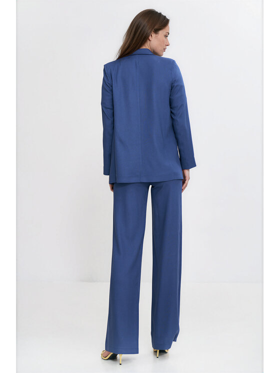 NIFE NIFE Kalhoty z materiálu SD154 Modrá Bootcut Fit