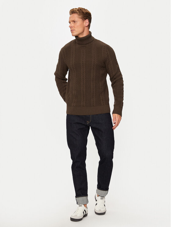 Jack&Jones Jack&Jones Dolčevita 12261441 Smeđa Regular Fit