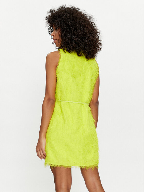 TWINSET TWINSET Cocktail obleka 241TP2431 Rumena Regular Fit