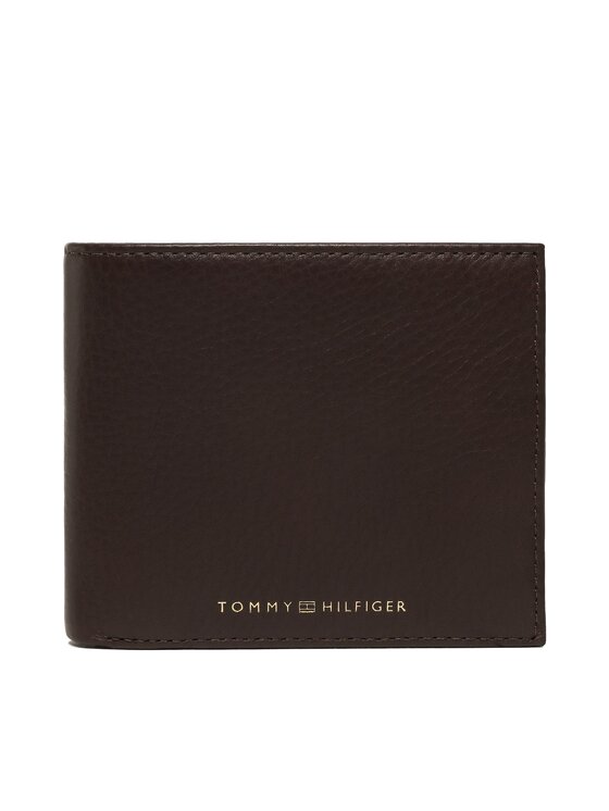 Tommy Hilfiger Velika moška denarnica Th Premium Cc And Coin AM0AM10607 Rjava