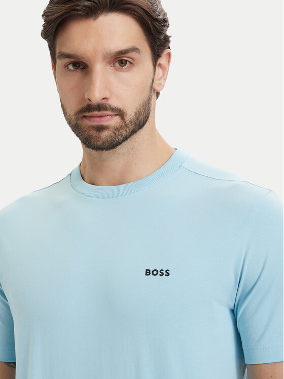 BOSS BOSS T-Shirt Tee 50506373 Světle modrá Regular Fit