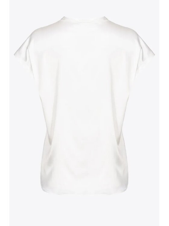 PINKO Pinko Halenka PINKO BLUSA IN SATIN STRETCH 100100A1RIZ05 Bílá Regular Fit