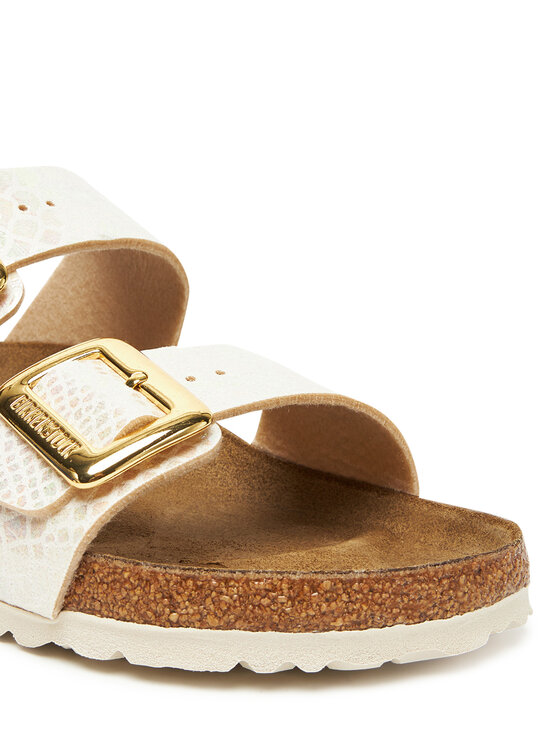 Birkenstock Birkenstock Klapki Sydney Cushion Buckle 1030258 Écru