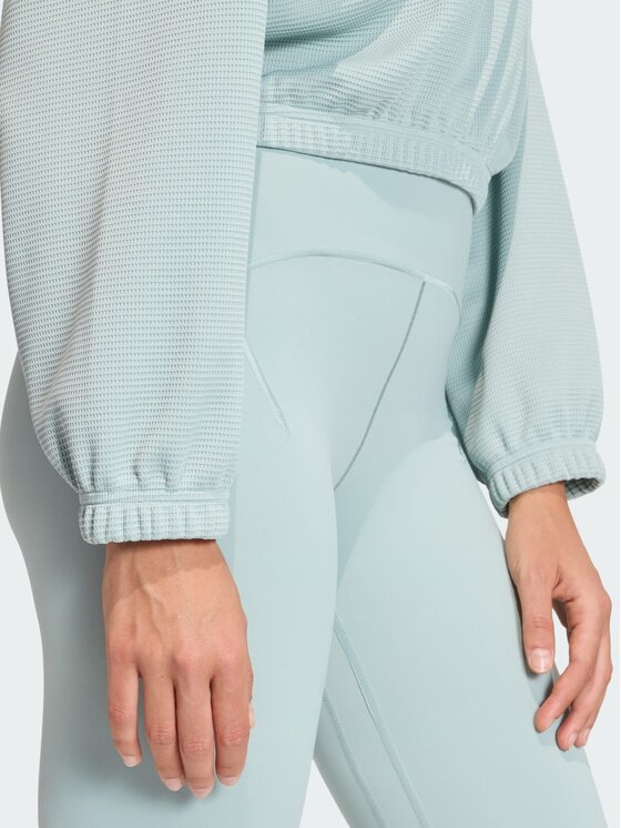 adidas adidas Bluza Yoga Cover-Up Zielony Loose Fit