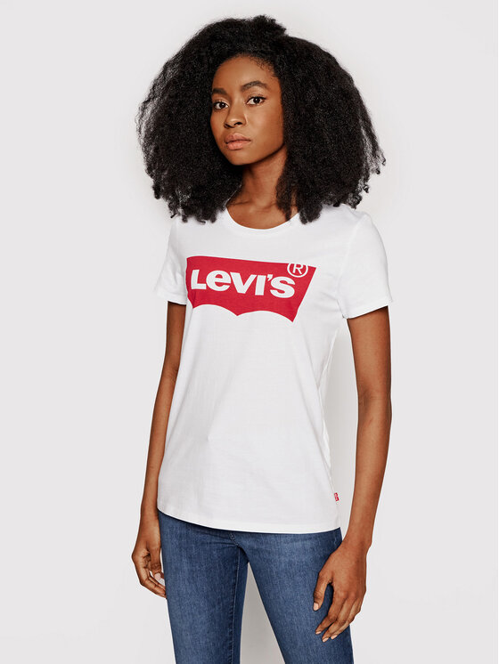 Levi's® T-shirt The Perfect Graphic Tee 17369-0053 Bijela Regular Fit