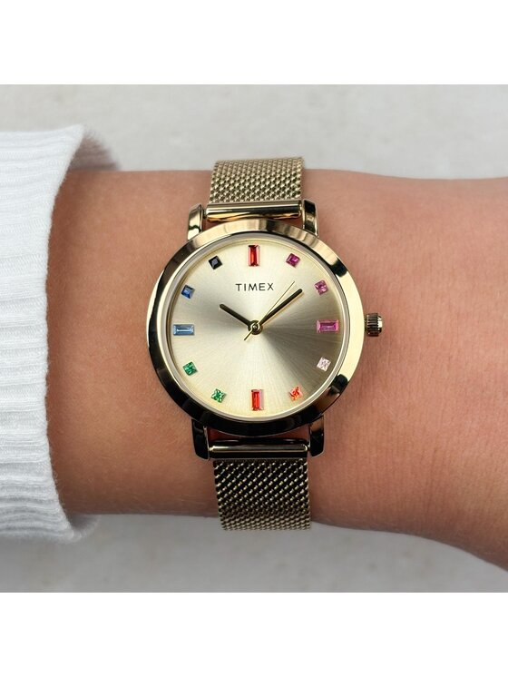 Timex Timex Hodinky TW2Y48700 Zlatá