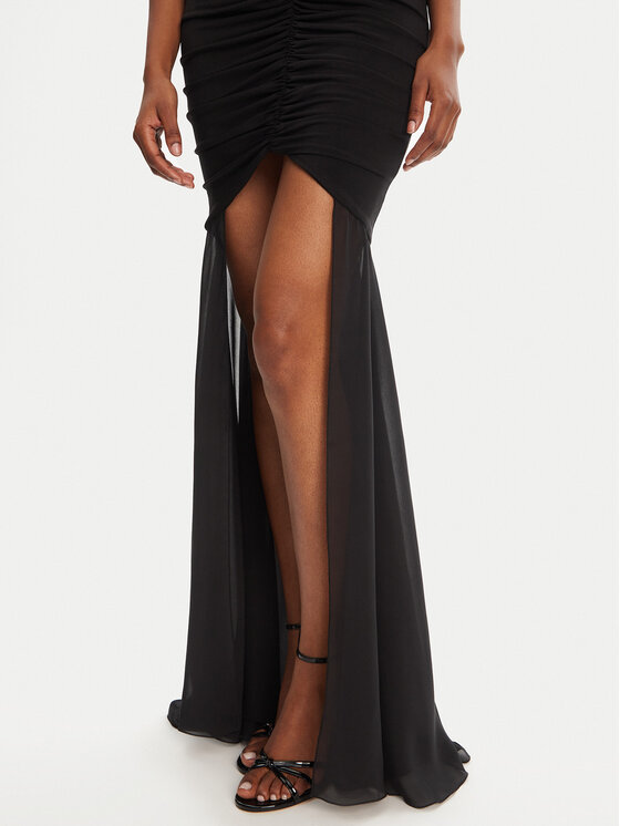 Babylon Babylon Večernja haljina MF0218 Crna Slim Fit