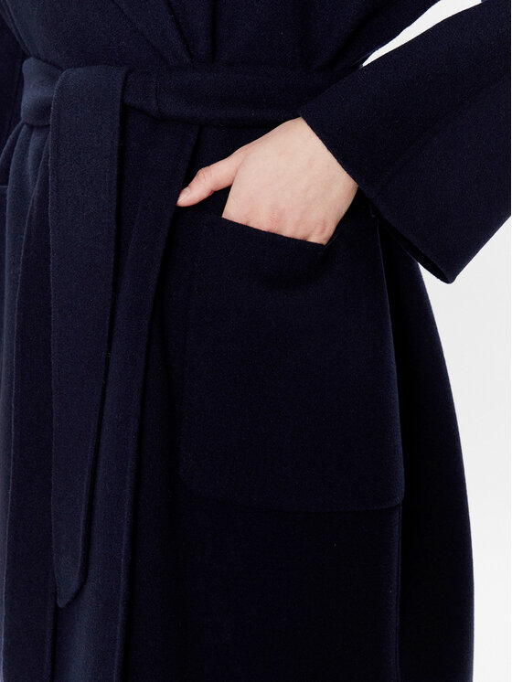 Weekend Max Mara Weekend Max Mara Vilnas mētelis Selz 23501103 Tumši zils Regular Fit