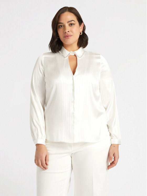 Fiorella Rubino Fiorella Rubino Koszula 5025T001244N011 Biały A-Line Fit