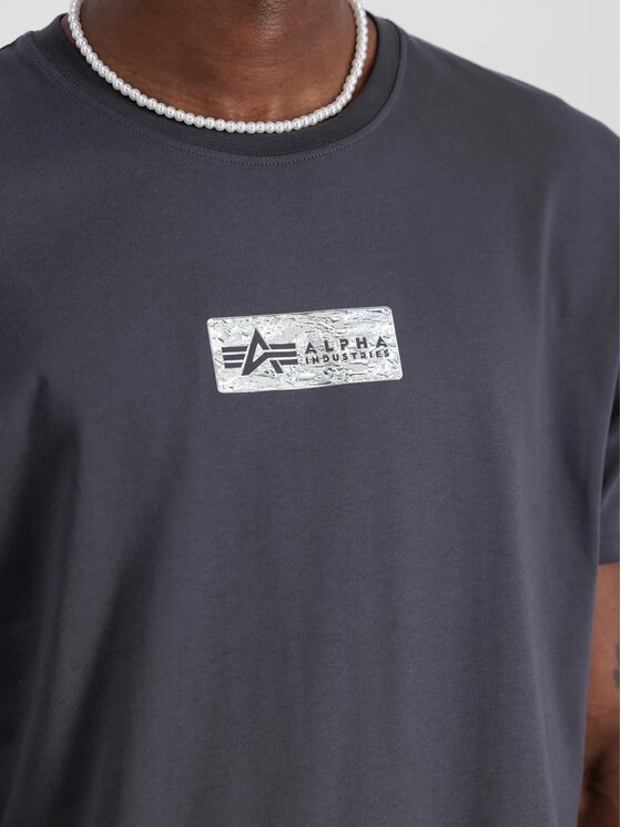 Alpha Industries Alpha Industries T-Shirt AI.148514 Szary Regular Fit