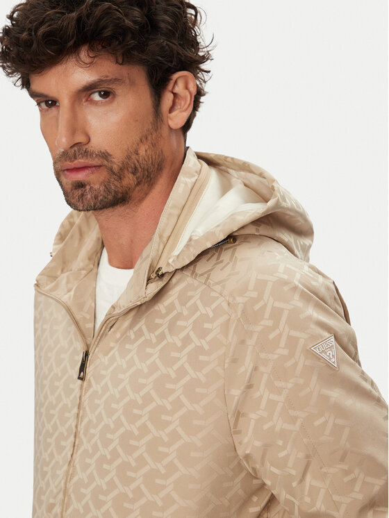 Guess Guess Μπουφάν μεταβατικό M5YL14 WHEW2 Μπεζ Regular Fit