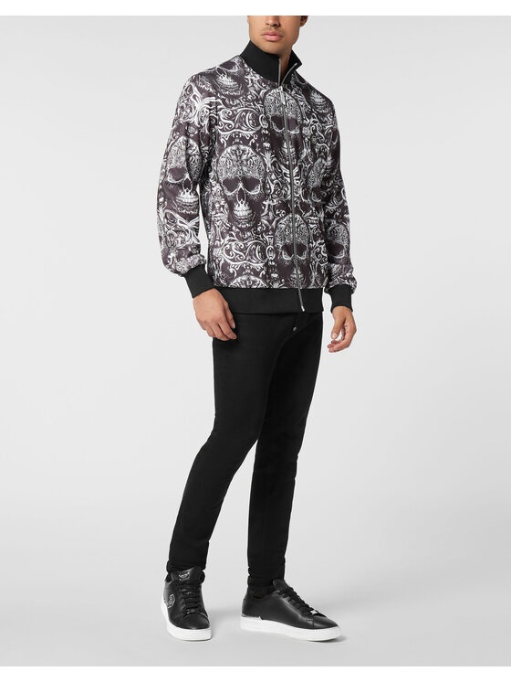 PHILIPP PLEIN PHILIPP PLEIN Bluza 25941 Czarny Jegging Fit