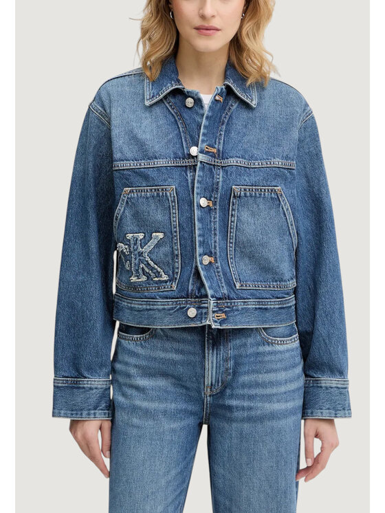 Calvin Klein Jeans Calvin Klein Jeans Μπουφάν μεταβατικό LV047E906G Μπλε Casual Fit
