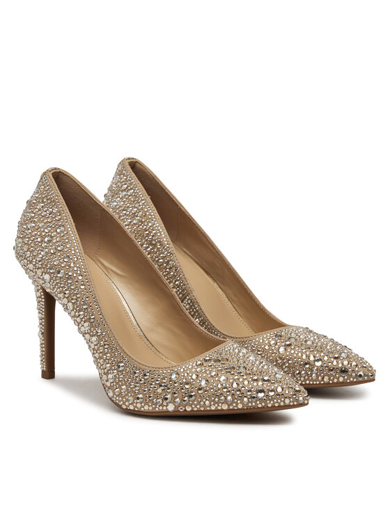 MICHAEL Michael Kors MICHAEL Michael Kors Pantofi cu toc subțire Alina Flex High Pump 40R4HNHP2S Auriu