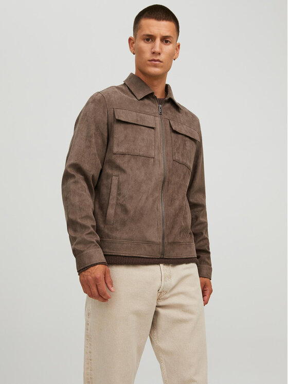 Jack&Jones Jack&Jones Μπουφάν από απομίμηση δέρματος Payton 12213082 Καφέ Regular Fit