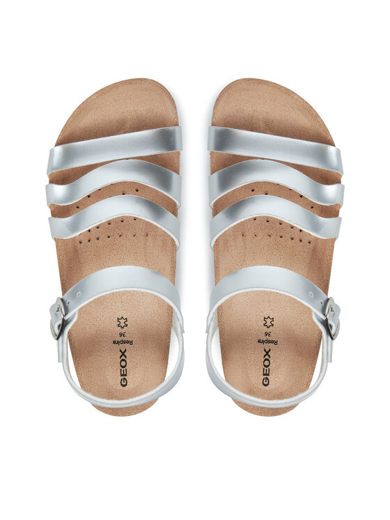 Geox Geox Sandály J Adriel J558MF 000KN C1007 D Stříbrná