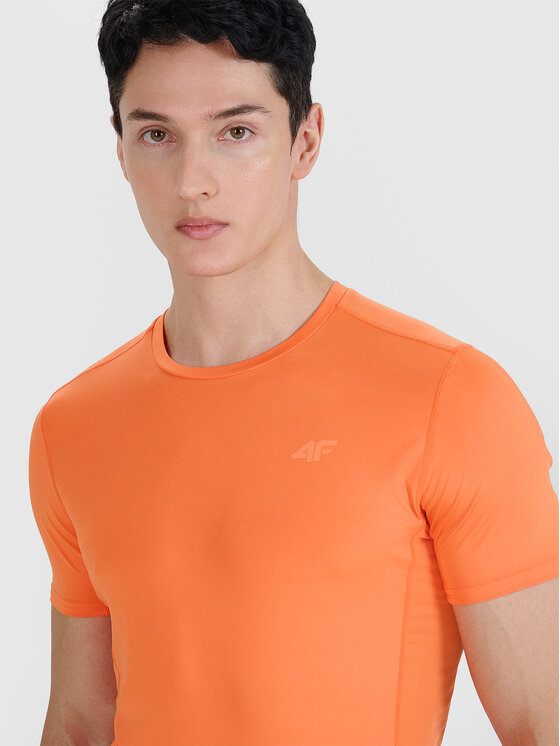 4F 4F Koszulka techniczna BLAST Pomarańczowy Slim Fit