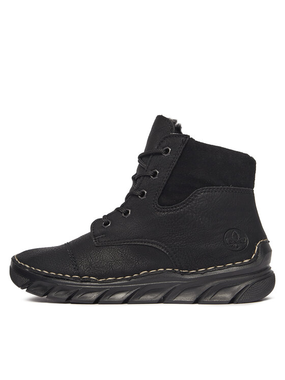Rieker Rieker Schnürschuhe 55000-00 Schwarz