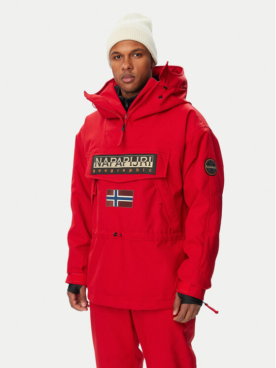 Napapijri Napapijri Anorak Skidoo Next NP0A8B3G Dunkelrot Loose Fit