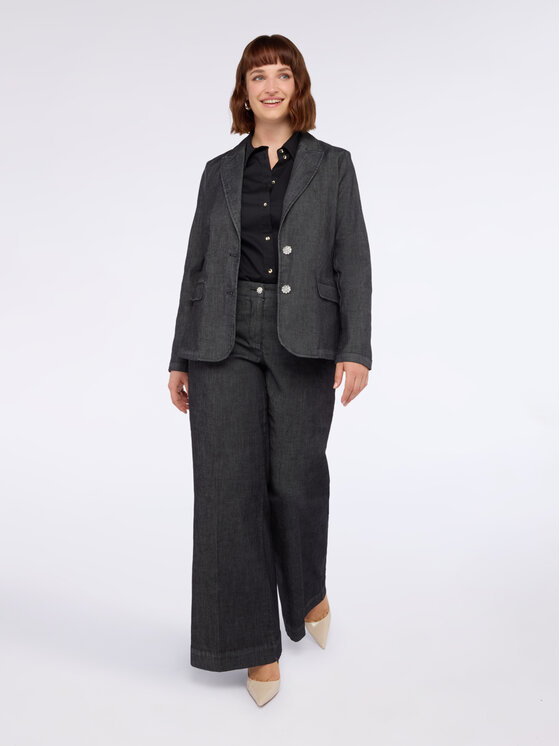 Fiorella Rubino Fiorella Rubino Jeansy P415T005008N033 Czarny Regular Fit